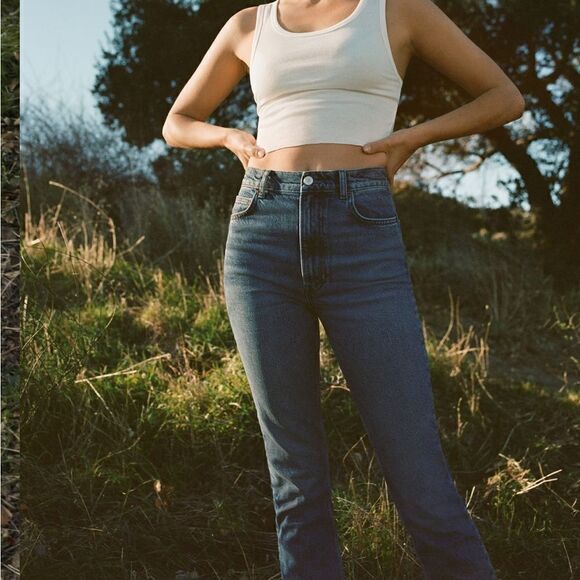 Reformation Liza Ultra High Rise Straight Jeans size 24 - Picture 5 of 14